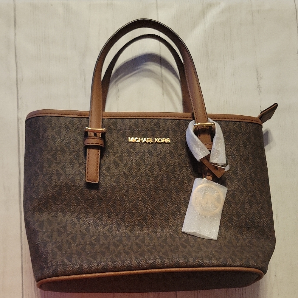 Michael Kors Dark Brown Signature Tote
